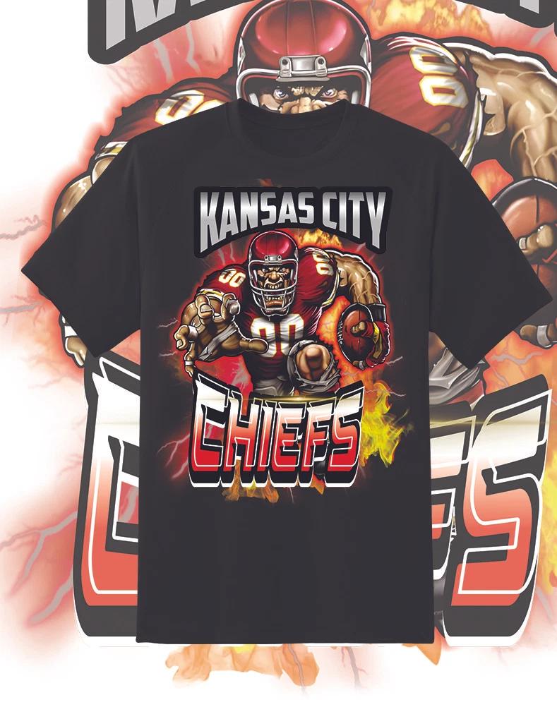 Kansas City Chiefs Attack Shirt Sizes!! Youth-6XL S