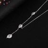 Three-Leaf Clavicle Chain: Simple, Versatile, Non-Fading Women's Necklace in Trendy Ins Style