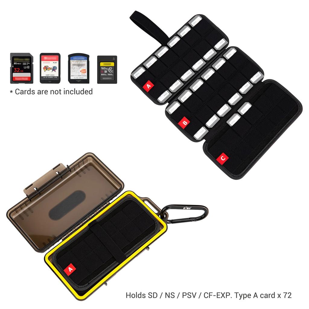 Multi Slots Durable Memory Card Case Organizer for SD SDHC SDXC Cfexpress Type A NS PSV PS Vita for Nintendo Switch Game Cards