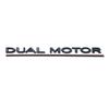ABS Dual Motor Letters Rear Boot Tailgate Trunk Logo Emblem Badge Car Sticker Decal for Tesla Model 3 Model X Model S Y
