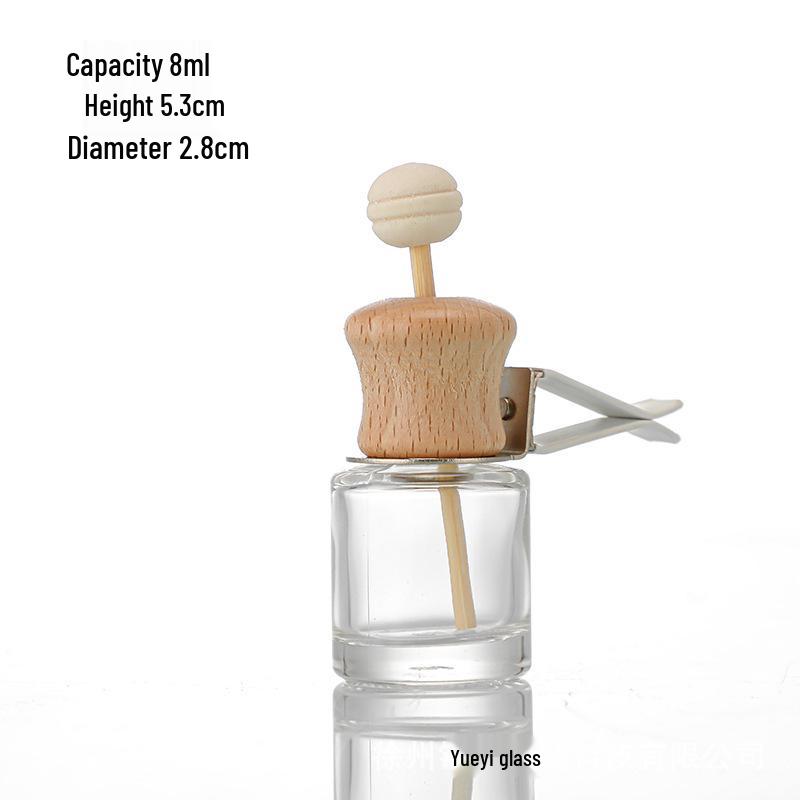 Car Aromatherapy Hanging Refillable Glass Diffuser Bottle Ornament