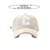 Big C Letter Corduroy Baseball Cap For Men Women Autumn Winter Adjustable Ponytail Sports Hat Unisex Hip Hop Caps Streetwear
