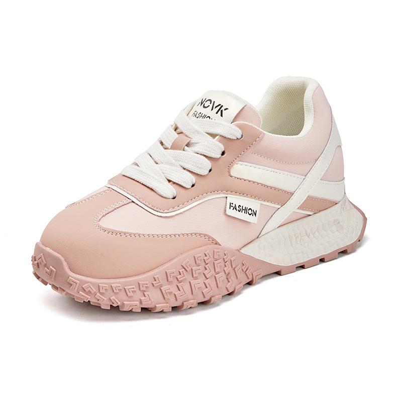 Женские весенние новые универсальные дышащие туфли на толстой подошве, увеличивающие рост, балетные кроссовки женские 34