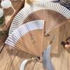 Retro Chinese Folding Fan for Women, Ancient Style, Pure Pigment Color, Women's Spray Painted Dragonfly, 7 ", New, Summer
