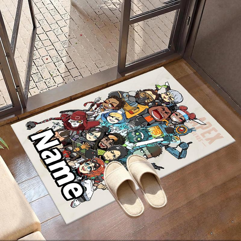 Custom Name Personalized Apex Legends Print Carpet, Versatile Home Decor Rug, for Playroom, Apartment, Balcony, Entryway, Hallway Gift