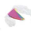 Wimpelkette für Festival Wimpel Geburtstagsparty Feiertagsdekoration Polyester Pongee 14*20cm Bunt Mehrfarbig