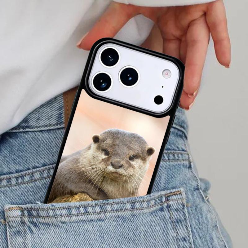Tier Otter Niedliche Handyhülle für iPhone 16e 15 14 13 12 17 Pro Max Plus Air 17pro Hülle Coque