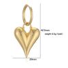 HECHENG, Brass 18K Gold-plated Heart Pendant Necklace Earrings for Women's Fashion Zircon Wholesale