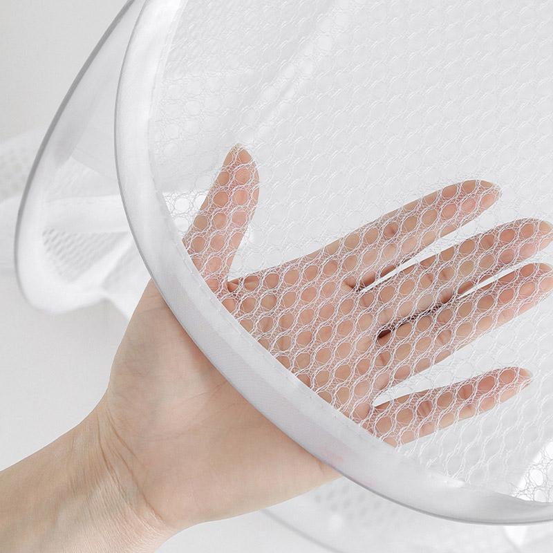 Dirty Clothes Basket Large Capacity Mesh Laundry Basket BathroomCloth MeshStorage BagFrame Bucket Organizers Storage Pouch