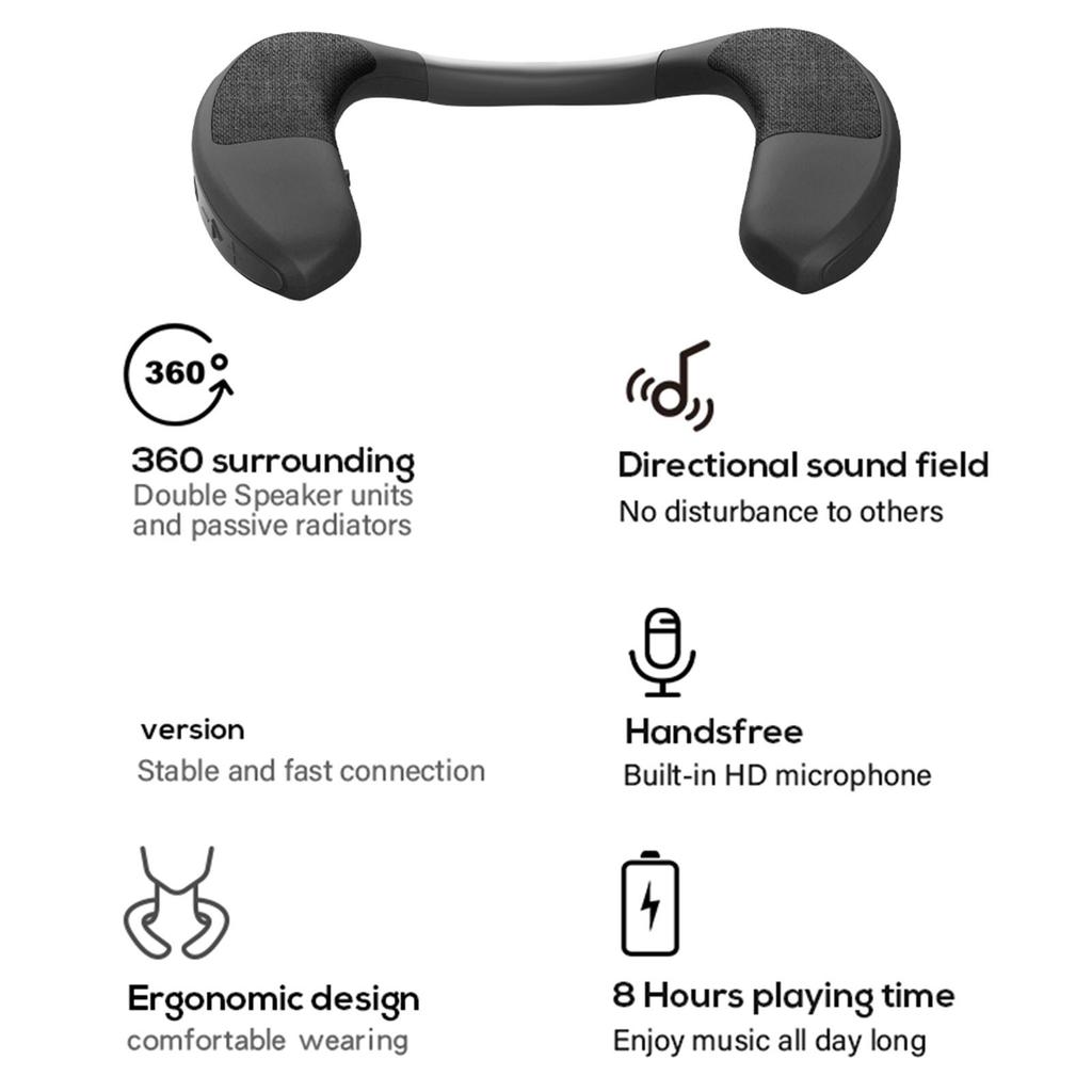 Портативная беспроводная Bluetooth-колонка-шейкер Черная