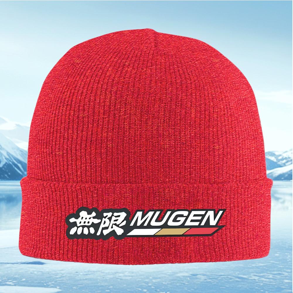 

Mugen white sign with Japanese symbol Men Women Unisex Knitted Hat Beanie Pullover Cap Winter Thermal Warm Christmas Outdoor Cyc