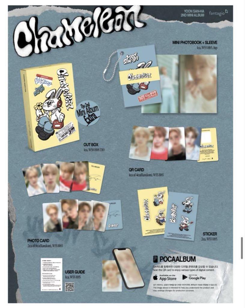 [USED] ASTRO Yoon Sanha Chameleon Poka Album 9 discs Makestar bonus