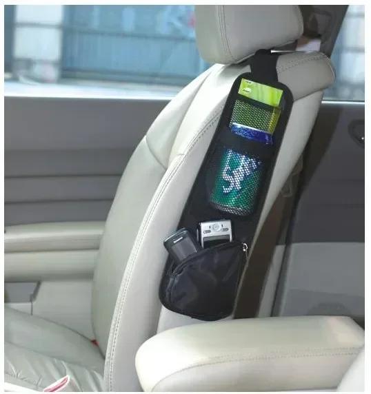 Car Seat Side Organizer, Automobile Seat Storage Hanging Bag, Truck Multi-Pocket Drink Holder, Mesh Pocket Car Seat Phone Amagi