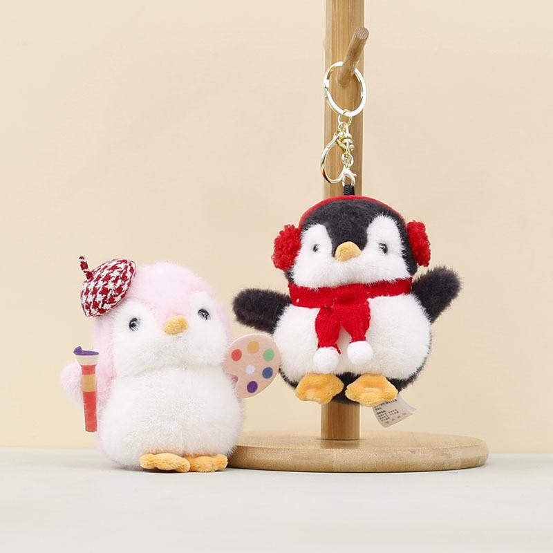 Cute Animal Penguin Plush Toy For Bags And Car Decorations
