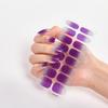 Trendy Waterproof No-Bake Gel Nail Art Stickers with Adhesive Backing