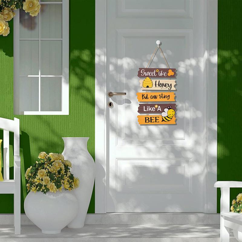 Elegante Bienen-Tag Dekorative Wandbehang Perfekt für Bienenliebhaber und Wohnakzente