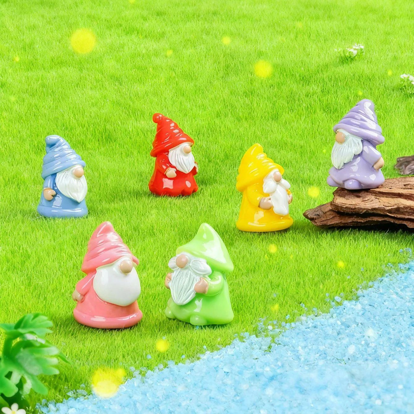 

10/20PCS Mini Gnomes Statues Figurines Set Ideal For Fairy Garden Decoration Christmas Gift Home W12157WW-