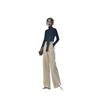Elegant Woolen Wide-leg Pants for Women in Autumn and Winter, High-waisted Women's Pants, Casual Pants, Straight-leg Loose and Drape Long Pants