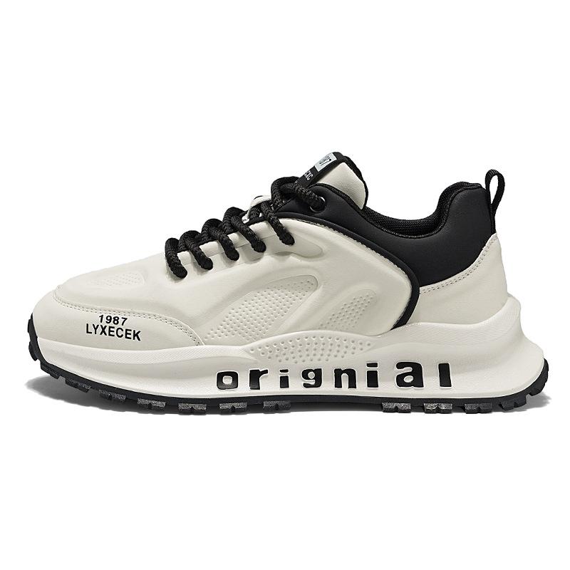 Men's shoes autumn and winter shoes men's trend thick sole height increase travel low top sports dad shoes new casual trendy shoes