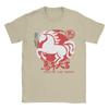 Year of The Horse Lunar Chinese New Year Zodiac  Cotton T Shirt For Unisex Beach  Streetwear T Shirts O Neck Fashion Tee Shirt