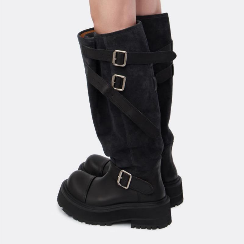 Thick-soled Retro Shoes, Long Boots, New Retro Boots for Women, Work Boots