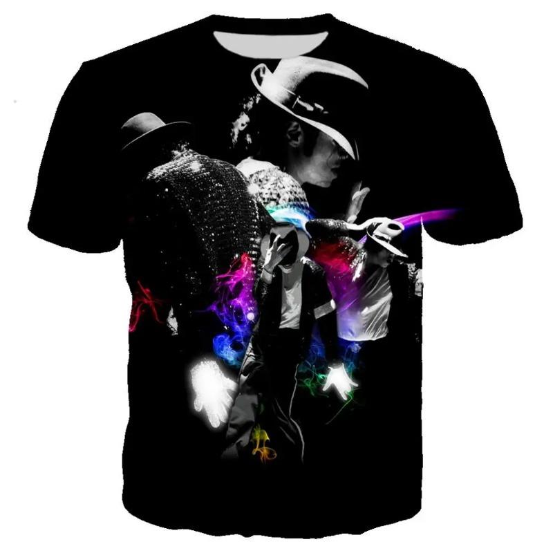 Michael Jackson Printed 3D T-shirt Unisex Summer Casual Streetwear