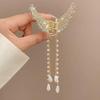 Elegant Metal Butterfly Hair Clip: High-End Tassel Claw for Women's Half-Up Ponytail