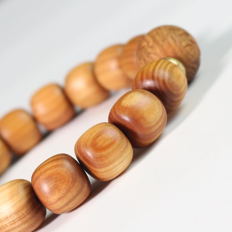 Yabai Handcrafted Aged Material Abacus Bead Bracelet for Men and Women