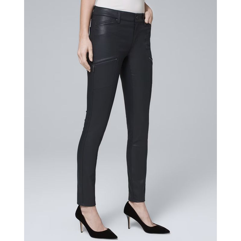 

Sunshine Home Autumn and Winter New Foreign Trade European and American White House Home Coating Slimming Women clothes Skinny Pants Jeans Trousers Black 2