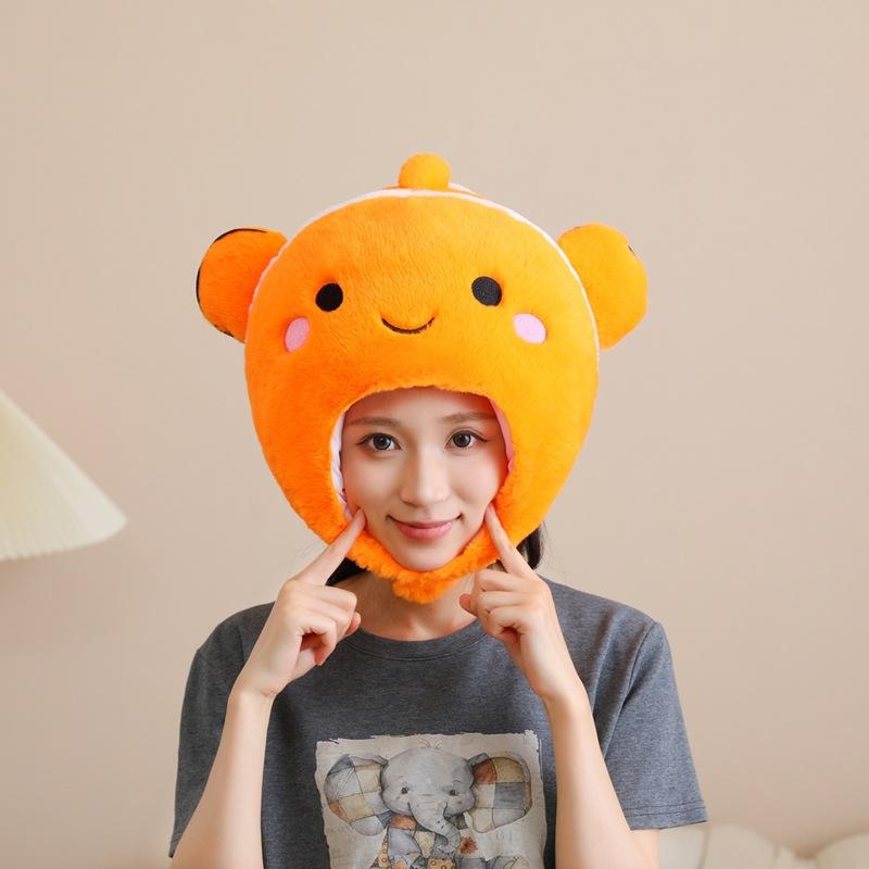 

Головной убор в виде длинноволосой тропической рыбы, шляпа, фотореквизит, фотореквизит, мультяшный головной убор, реквизит для выступлений 45*29CM0.25kg