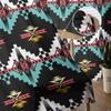 Traditional Aztec Pattern Sheer Curtains for Living Room Modern Voile Curtain Bedroom Tulle Curtains Window Drapes Decor
