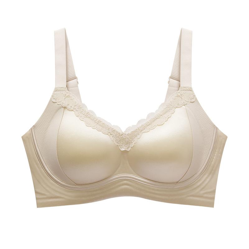 

Camellia Care Cup Breathable No Steel Rim Bra Thin Hypoallergenic Skin Lace No Trace M (recommended 45-52.5kg ) шампанского