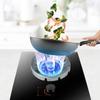 Cuisinière à gaz domestique Coupe-vent Économiseur d'énergie Couvercle Pare-vent Accessoires de cuisinière de cuisine Poly-feu Cuisinière à gaz Acier inoxydable