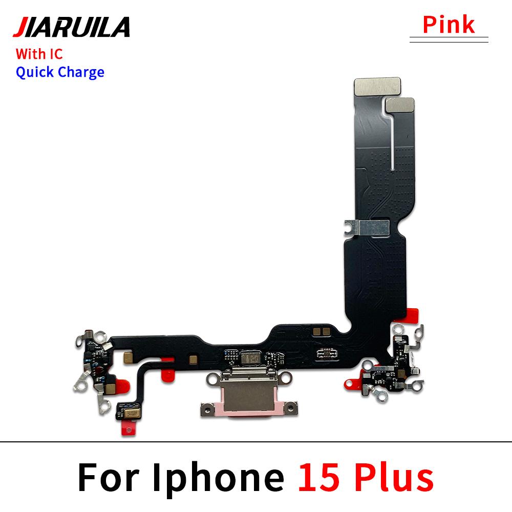 NEW USB Charger Charging Port Dock Connector Microphone Board Flex Cable For iPhone 15 / 15 Plus / 15 Pro