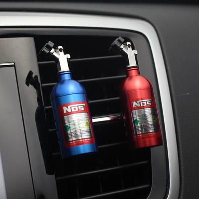 1Pc Mini Car Air Freshener Fragrance NOS Ntrogen Bottle Diffuser Car Tuning Part Ornaments Flavoring for Car Smell Perfume Scent