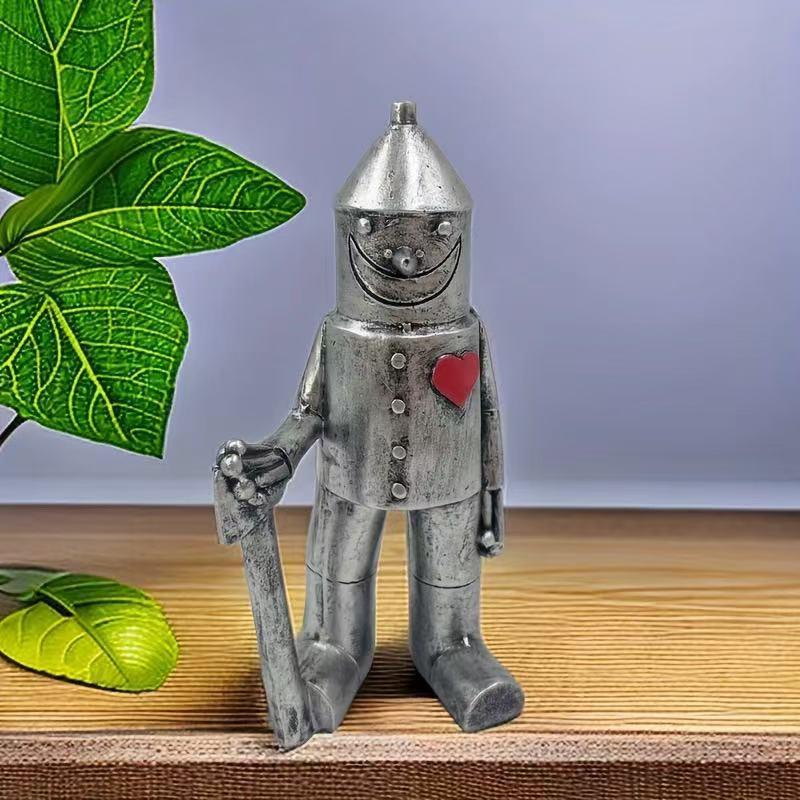 Tin Man Outdoor Statue Resin Whimsical Garden Figurine Lawn Ornament Modern Yard Decor For Garden Decoration Sculpture