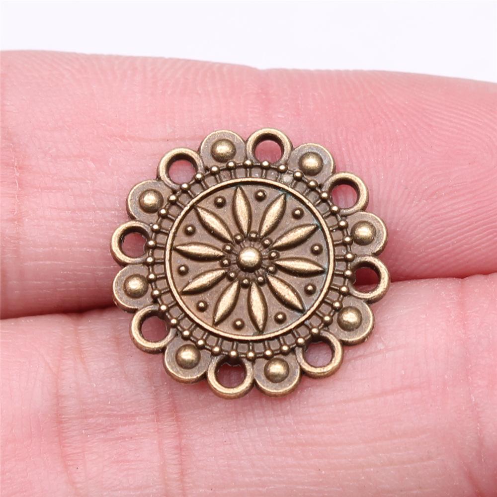 10pcs DIY Handmade Craft Pendant Motif Flower Earring Connector Necklace Bracelet Making Findings