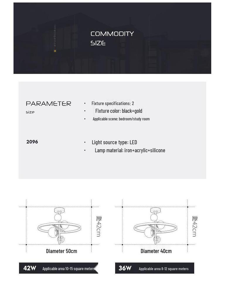 Nordic Style LED Chandelier: Modern Magic Bean Design for Bedroom, Living Room, and Study.