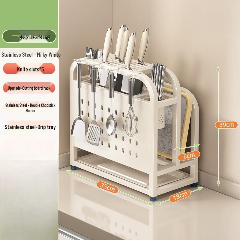 LETSFIND 316 Stainless Steel Kitchen Knife & Utensil Holder