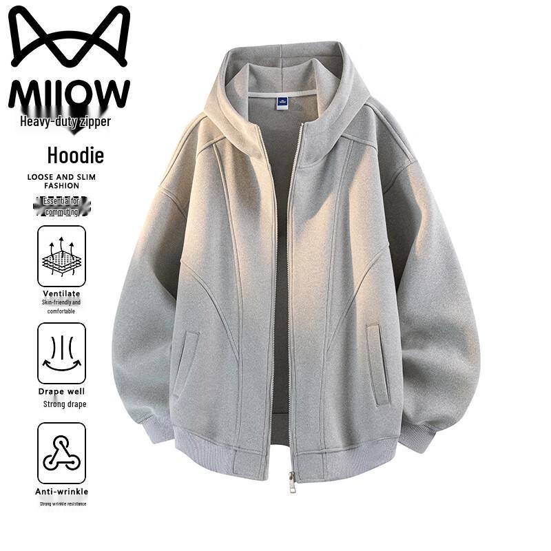 

MaoRen Men s Hooded Full-Zip Casual Sweatshirt 2XL