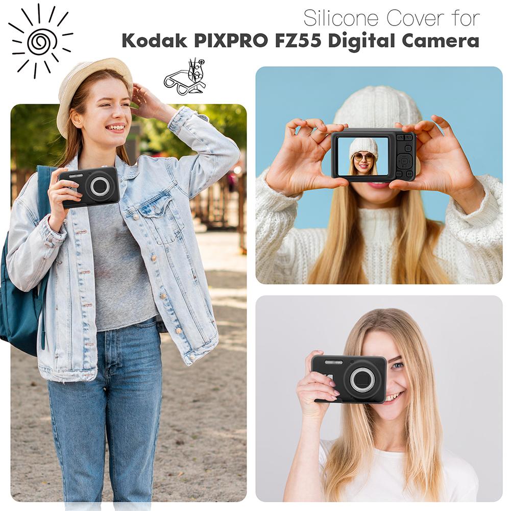 For KODAK PIXPRO FZ55 Protective Case Soft Silicone Anti-Scratch Lightweight Camera Sleeve Camera Body Cover Camera Accessories