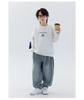 Boys' Winter 2025 Plus Velvet Hoodie: Stylish Thick Long Sleeve Round Neck Sweatshirt for Kids