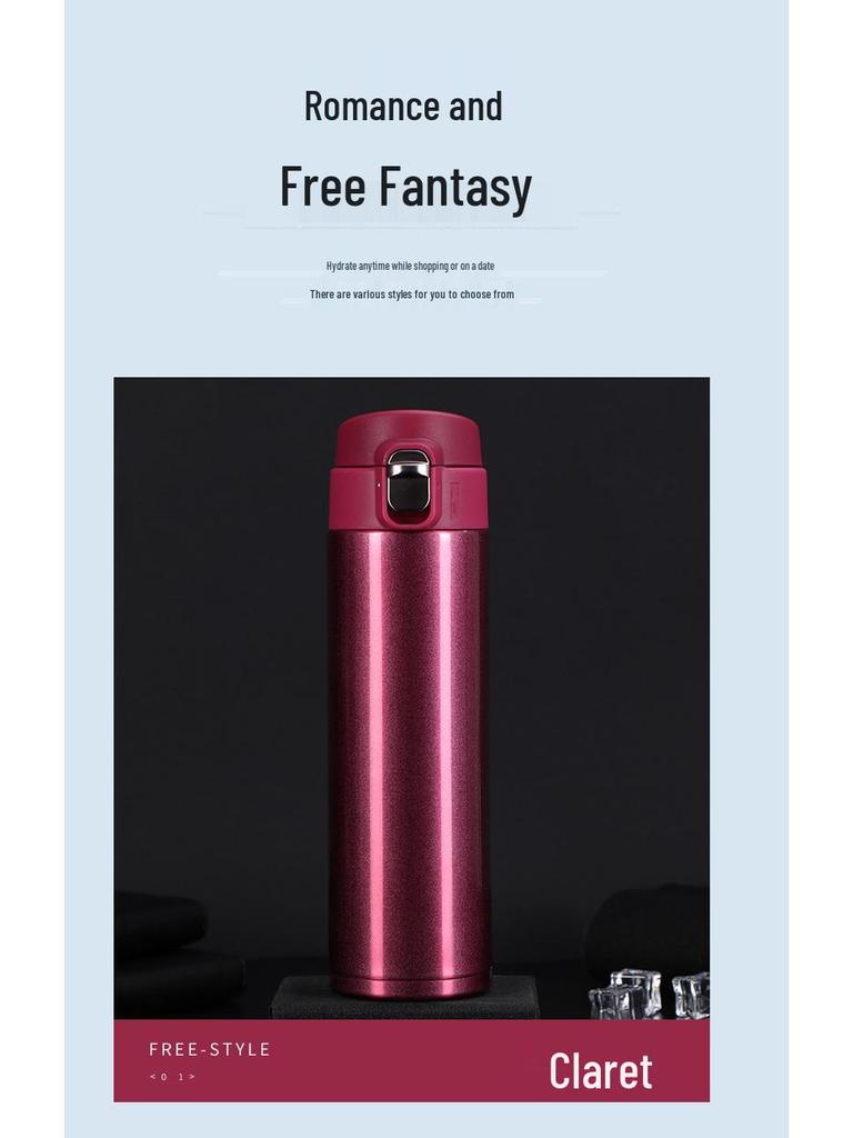 Large Capacity Insulated Student Water Cup - Creative Gift Packaging