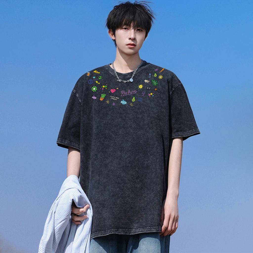 BALENO T Shirts Unisex Crew Neck Thin 9825201M2223