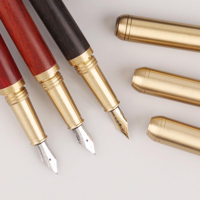 Rosewood Signature Business & Student Pen Set - Includes Ballpoint and Fountain Pen with Custom Logo in Gift Box.