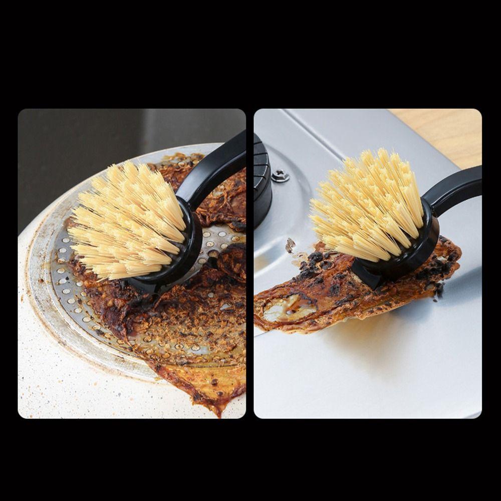 Plastic Pot Brush Oil Free Long Handle  Cleaning Brush NEW Dishwashing Brush  Cleaning