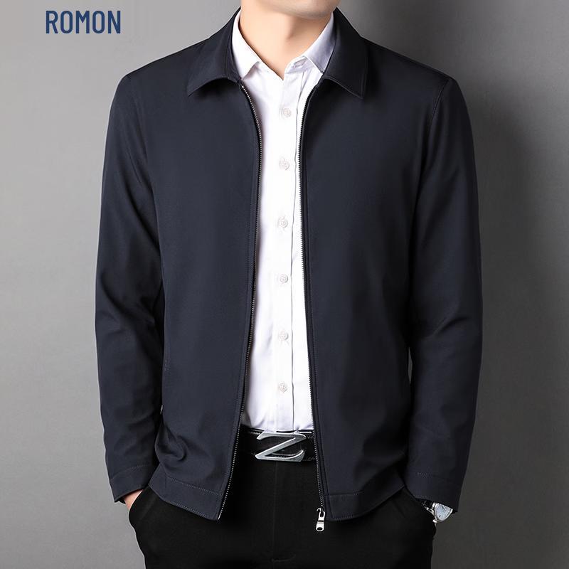 Romone Men s Lapel Business Jacket M