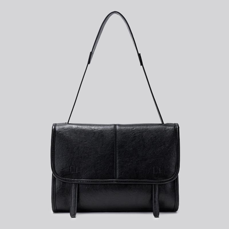 Small-scale, High-end Vintage Messenger Bag for Business and Casual Wear, Single-shoulder Cross-body Briefcase