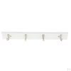 4 Hooks Bamboo Wall-Mounted Coat Hanger Rail Rack Hook Keys Holder