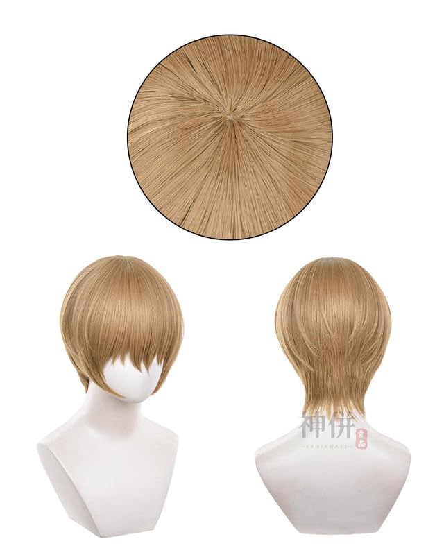 Gintama Okita Sougo Cosplay Shinsengumi with Gintama Hijikata Toushirou Kagura Adult Event Sougo Wig [Kamihei Ryohin] Costume, Uniform, Wig, Cosplay,